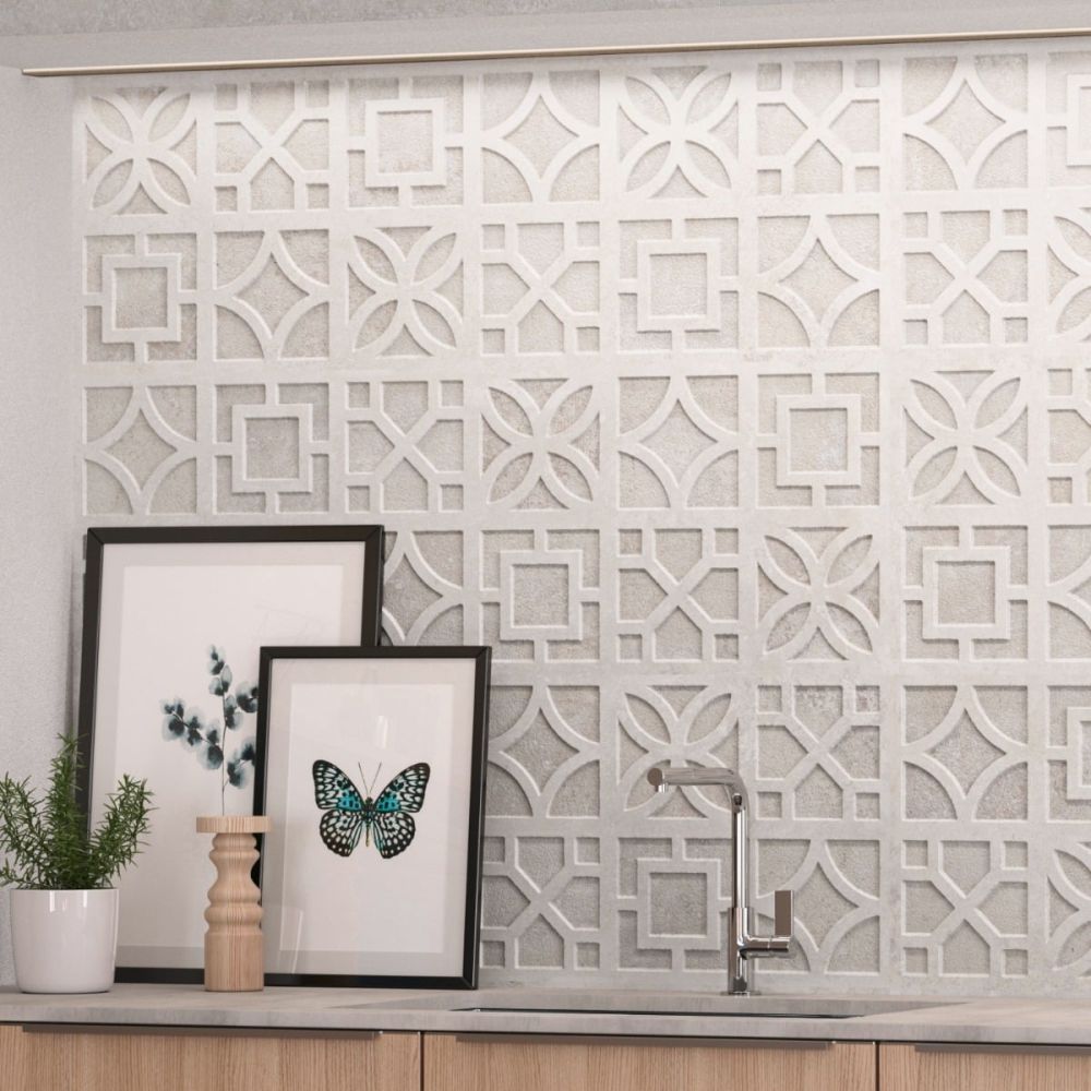 Reno Avra Blanco Textured Ceramic Tile 1200x400mm