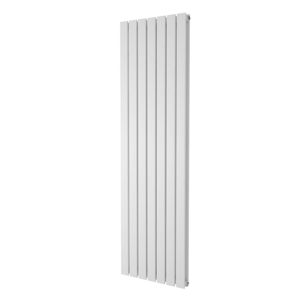 Perth White Double Vertical Flat Panel Radiator 1600x475mm