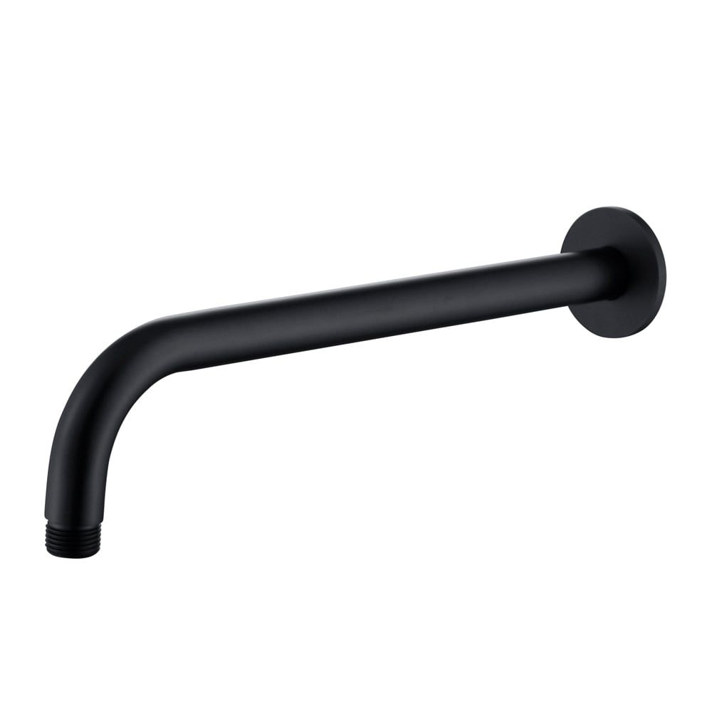 Round Shower Arm – Matt Black