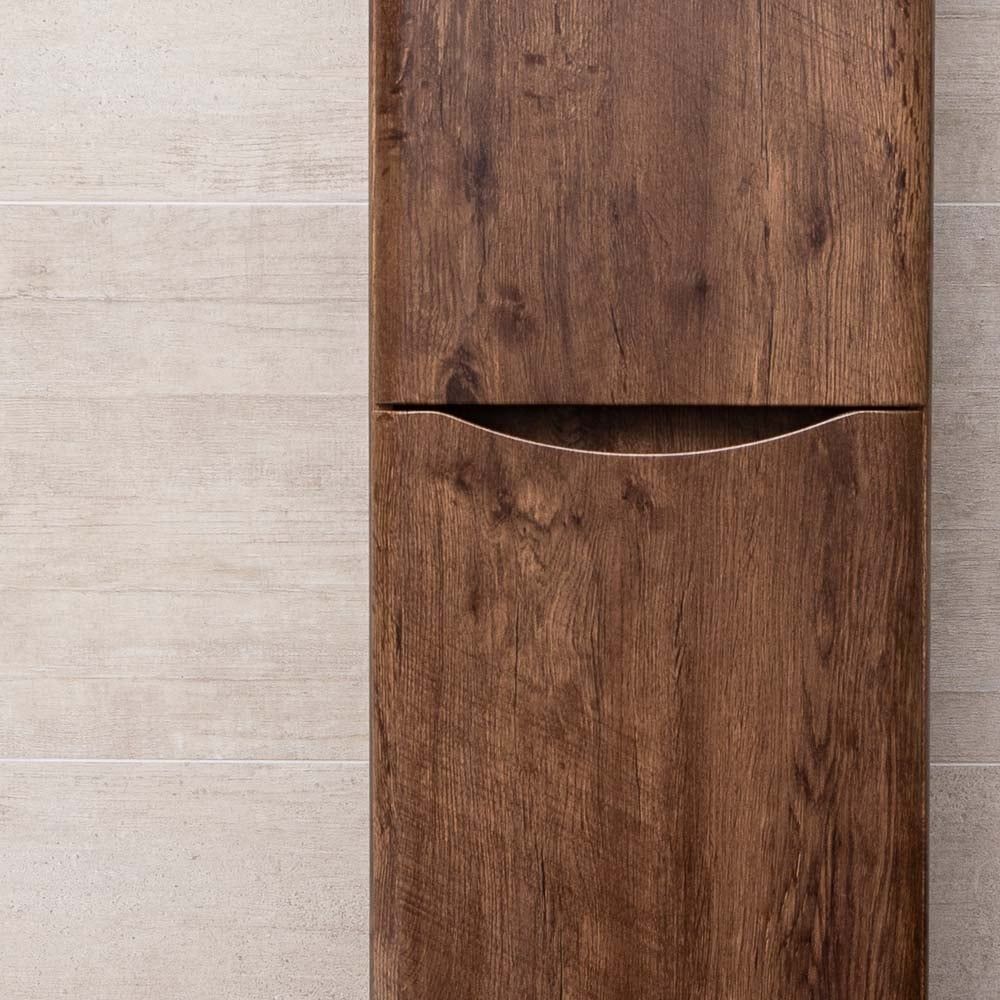 Erin Rosewood Wall Mounted Right Hand Tall Storage Cabinet