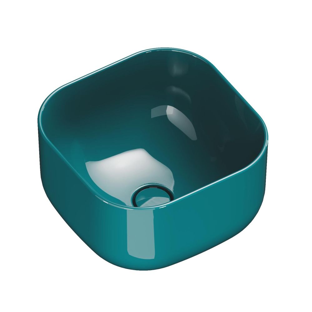 Verity Square Countertop Basin in Menta Gloss
