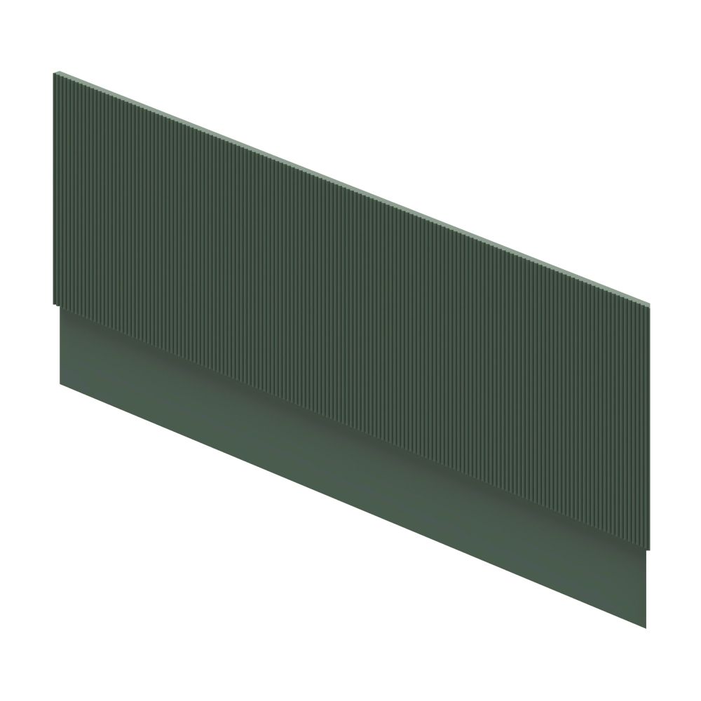 Wish Ribbed Green Front Bath Panel