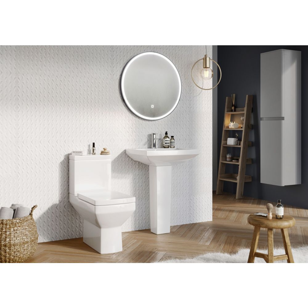 Rhythm White Matt Decor Ceramic Tile 300x900mm