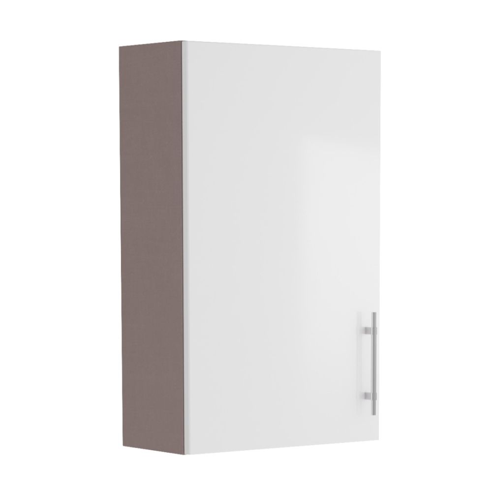 Surrey White Gloss Single Door Fitted Furniture Cabinet 400mm