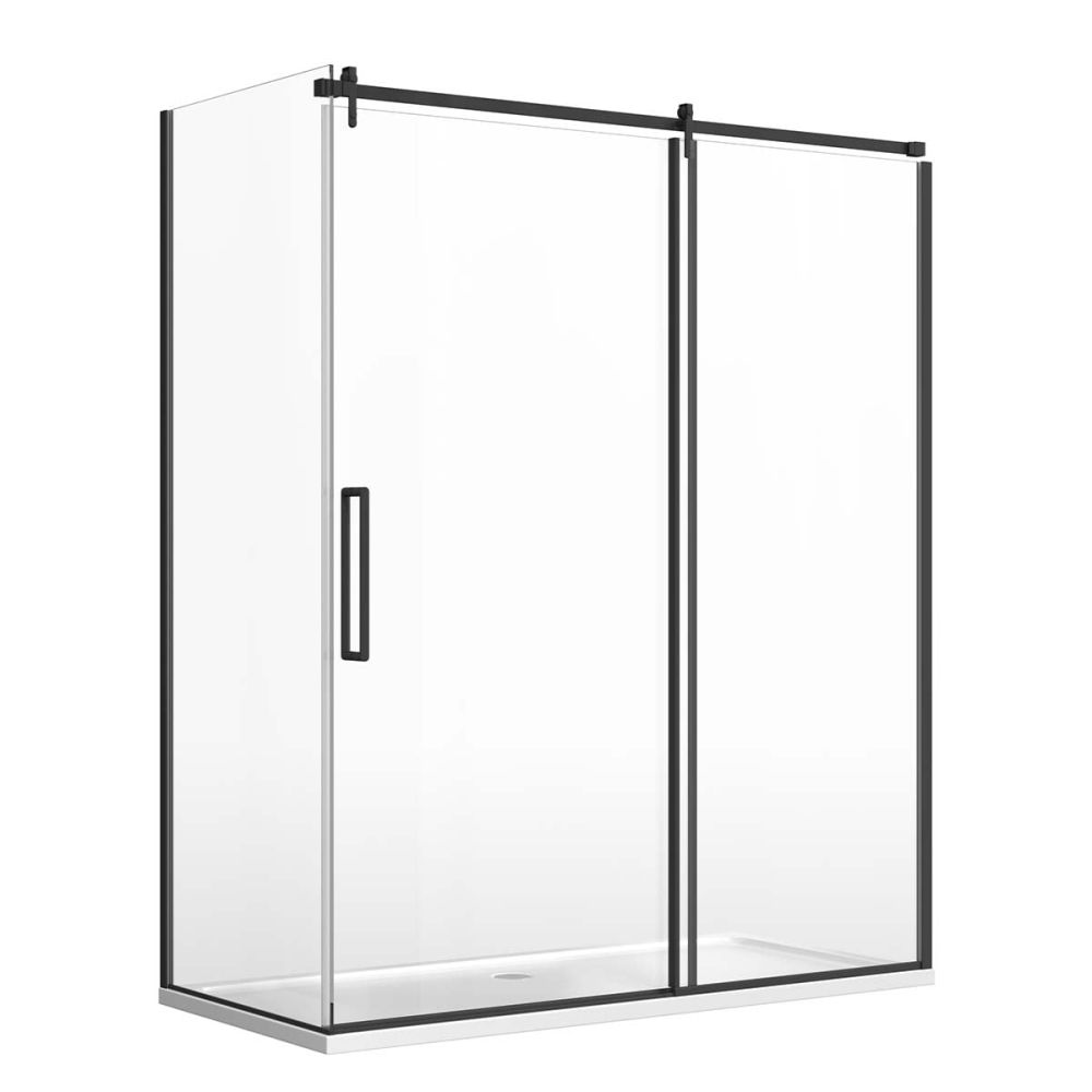 Ryland Black Shower Side Panel