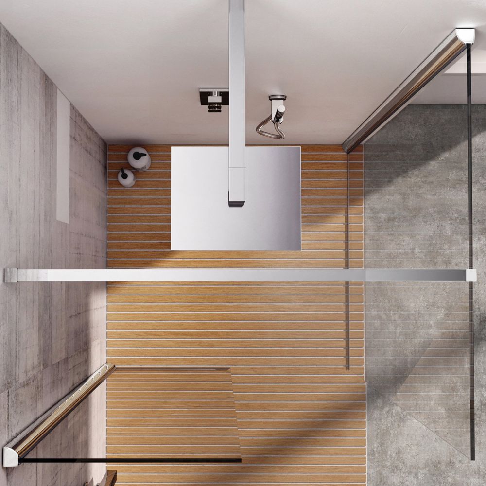 Oxford Chrome Shower Screen Support Bar Extension 1200mm