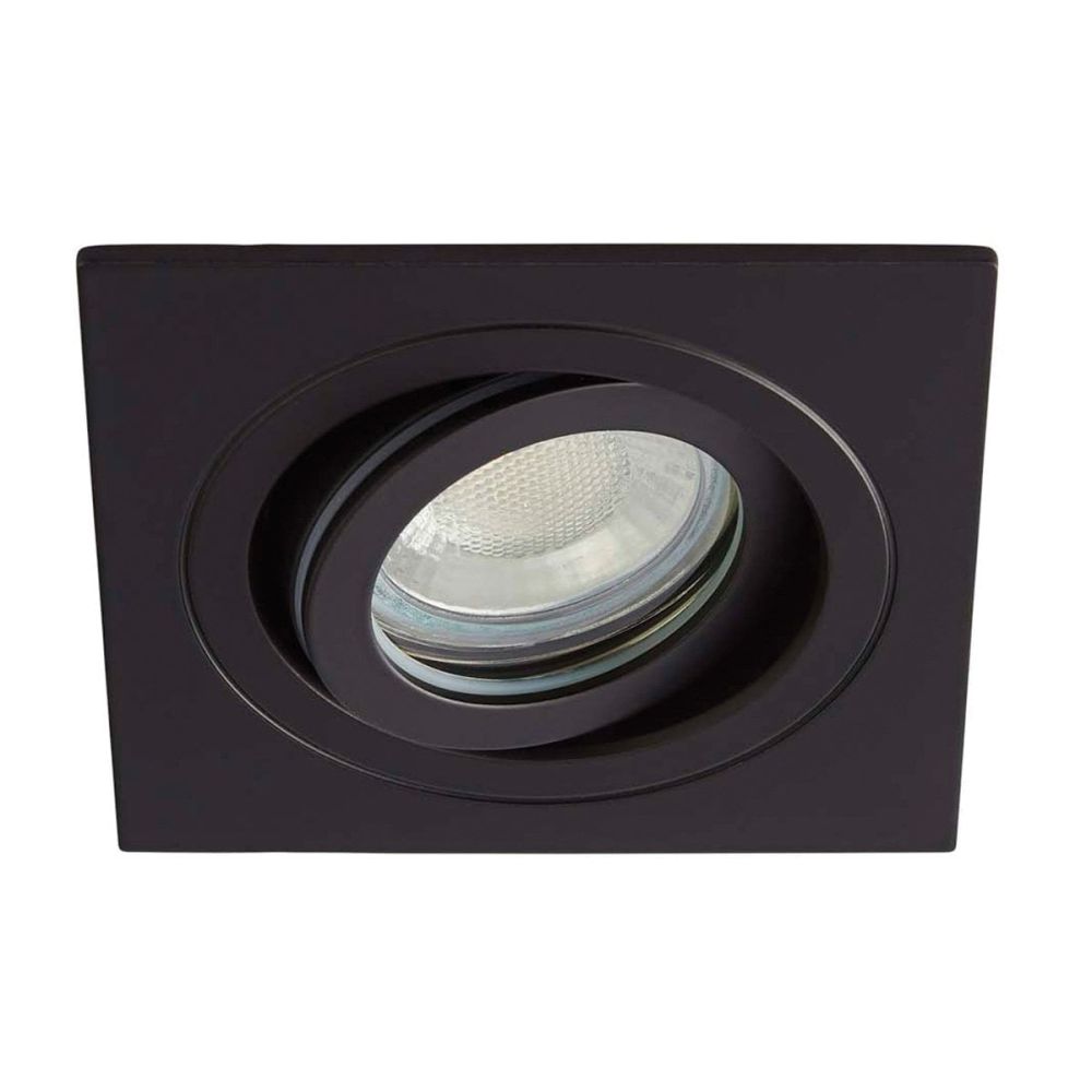 Leo Matt Black Tiltable Square Downlight