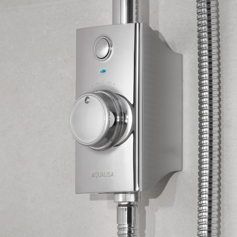 Aqualisa Zorin Smart Digital Shower Exposed with Adjustable Head Gravity Pumped
