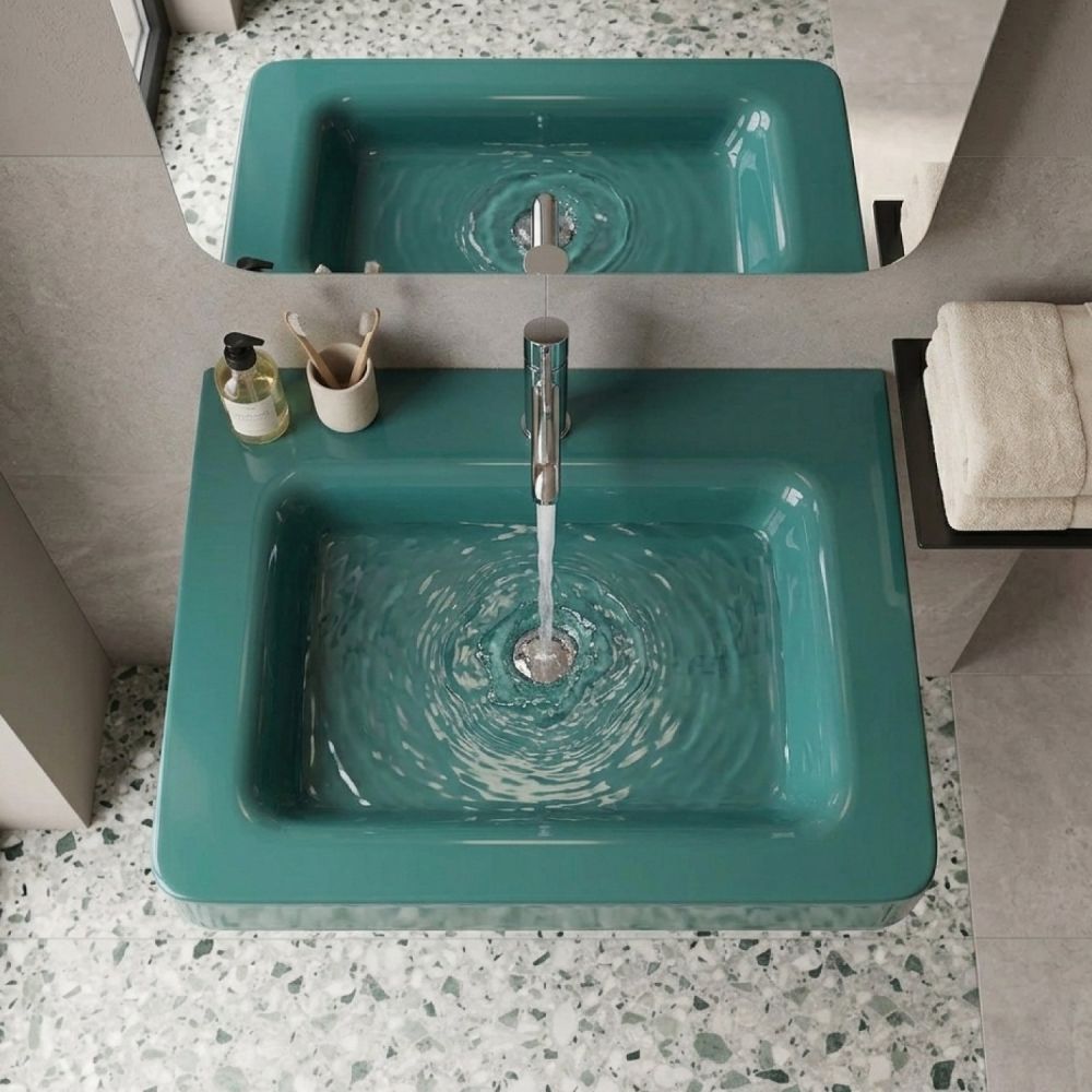 Micheli Menta Gloss Wall Hung Basin 700mm