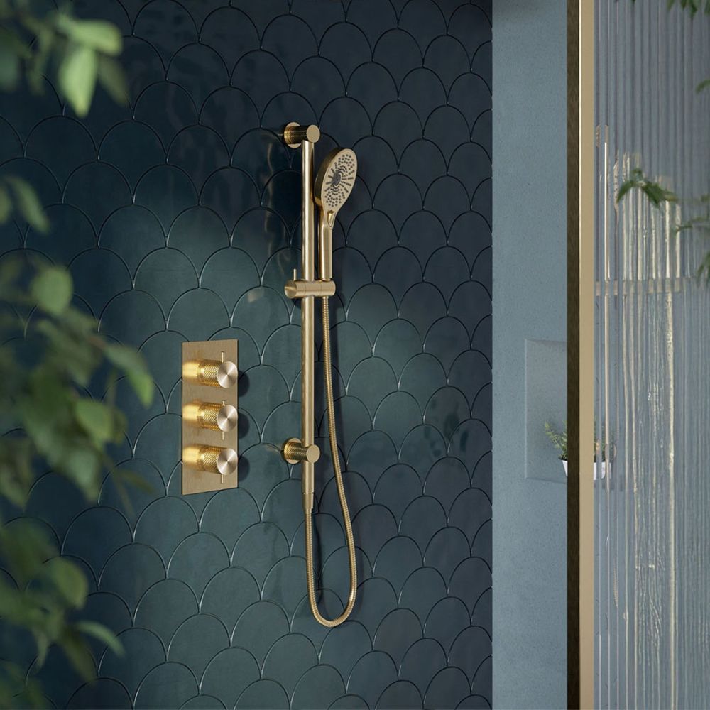 Moray Champagne Gold Round Slide Rail Kit
