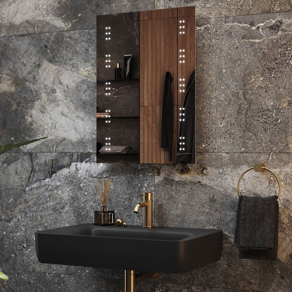Verena Battery Operated LED Bathroom Mirror 500x700mm Lifestyle