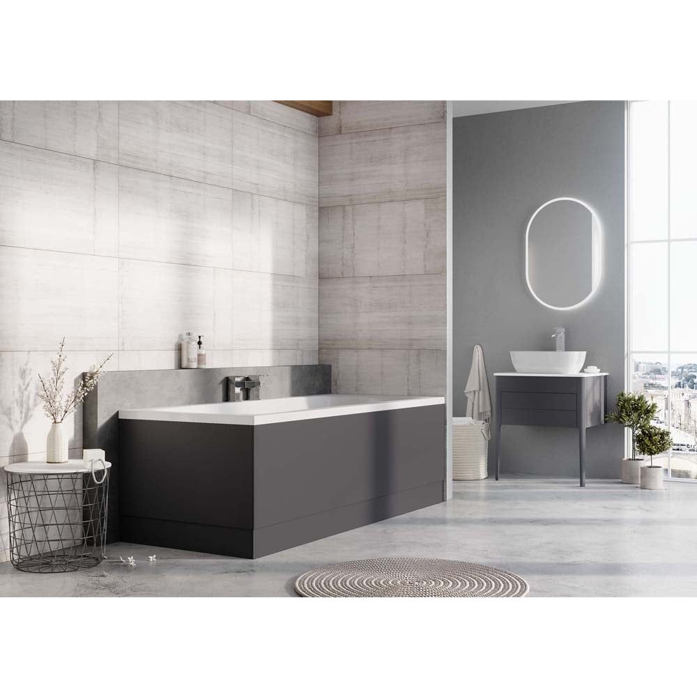Stonehouse Slate Grey End Bath Panel 800mm