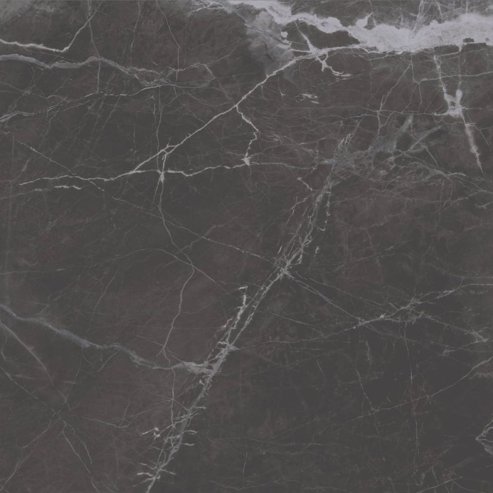 Glacier Black Marble Gloss Porcelain Tile 900x900mm