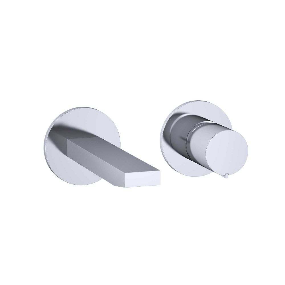 Pancho Chrome Wall Mounted Basin Mixer Tap