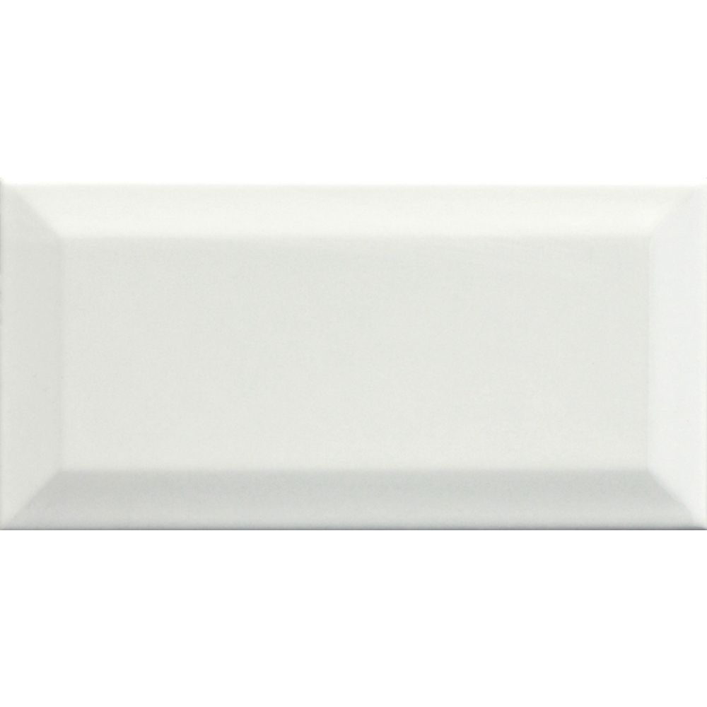 Metro White Ceramic Brick Tile 100x200mm