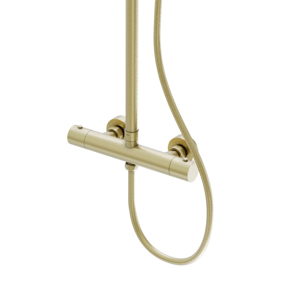 Elora Brushed Gold Thermostatic Bar Valve