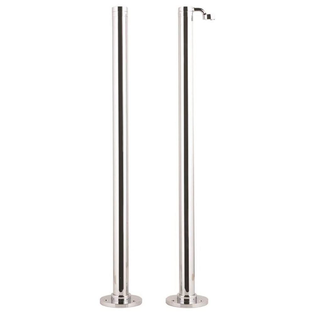 Chrome Standpipes with Handset Holder