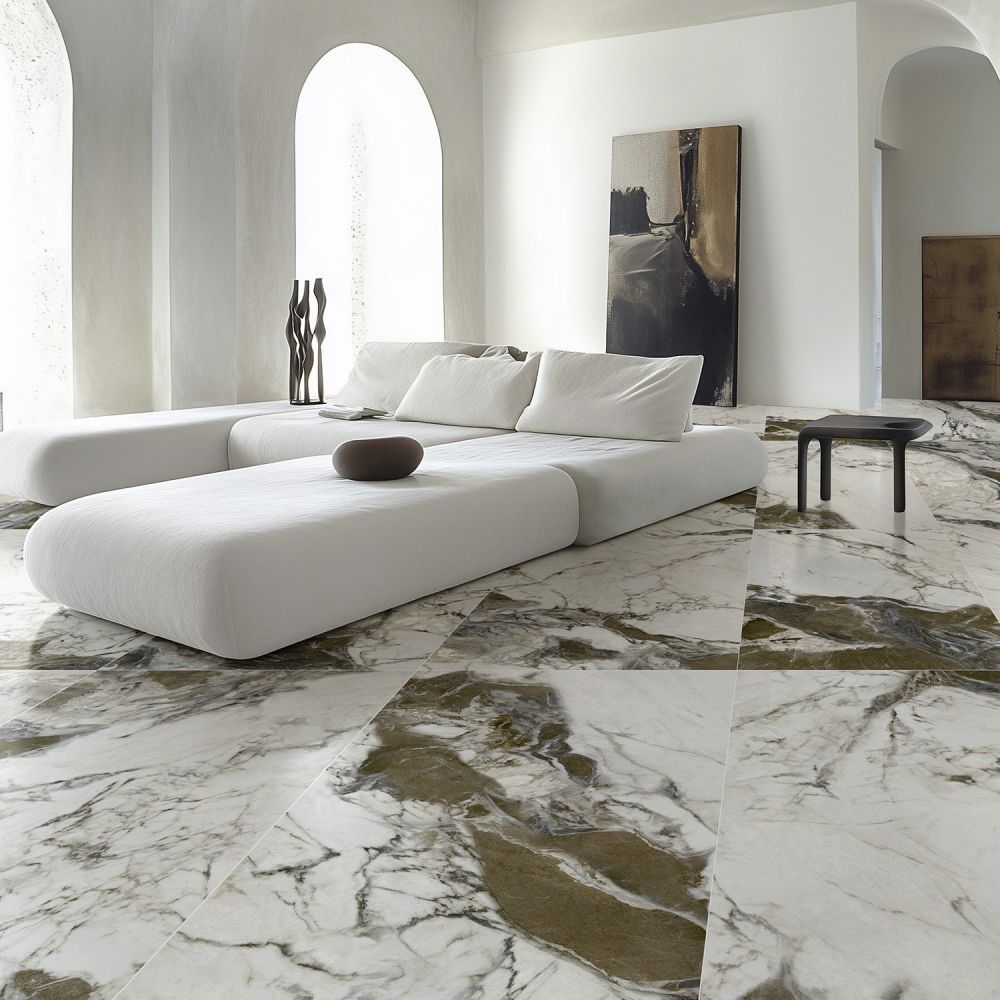 Luna Elixir Matt Brown Marble Tile 600x1200mm