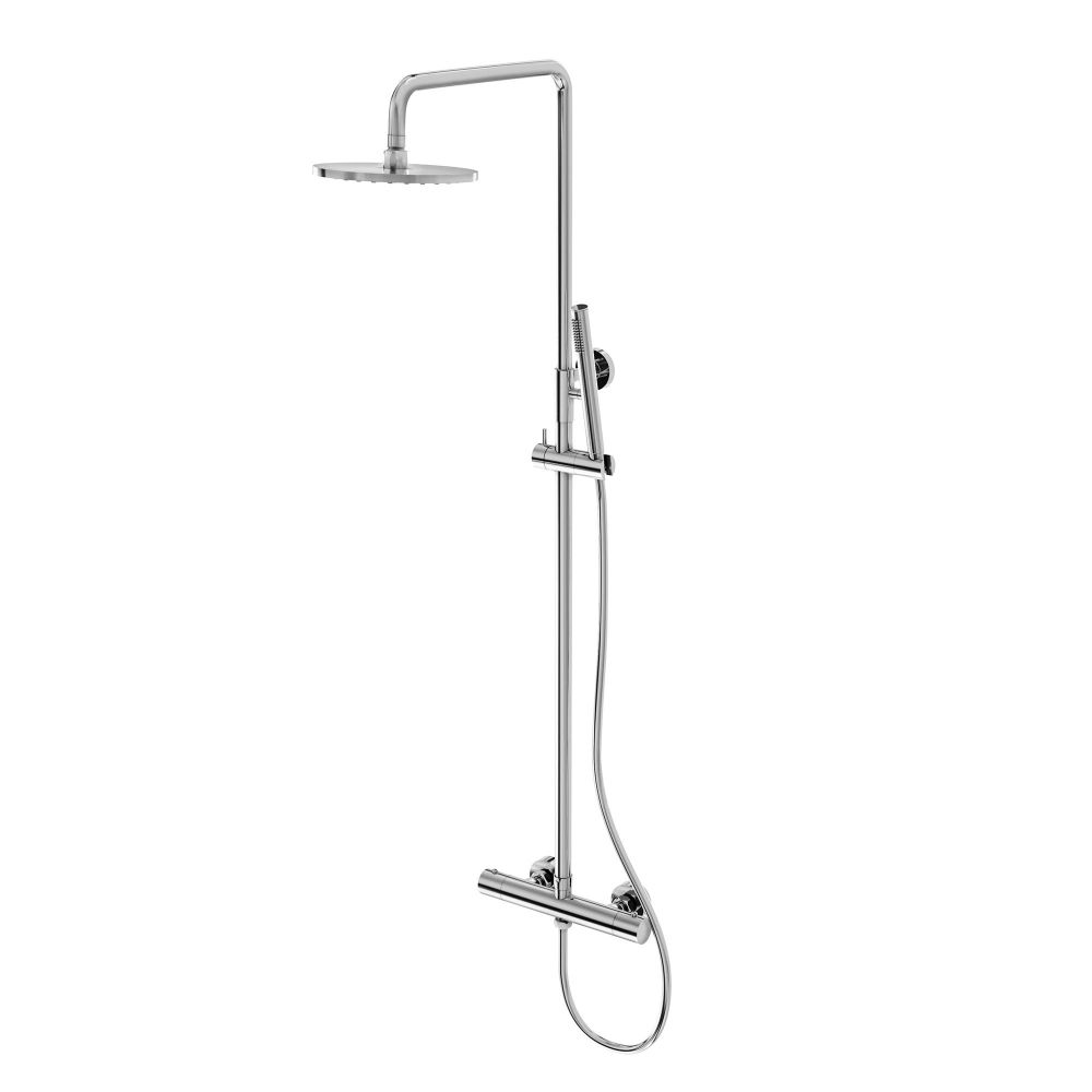 Elora Chrome Round Thermostatic Shower Pack