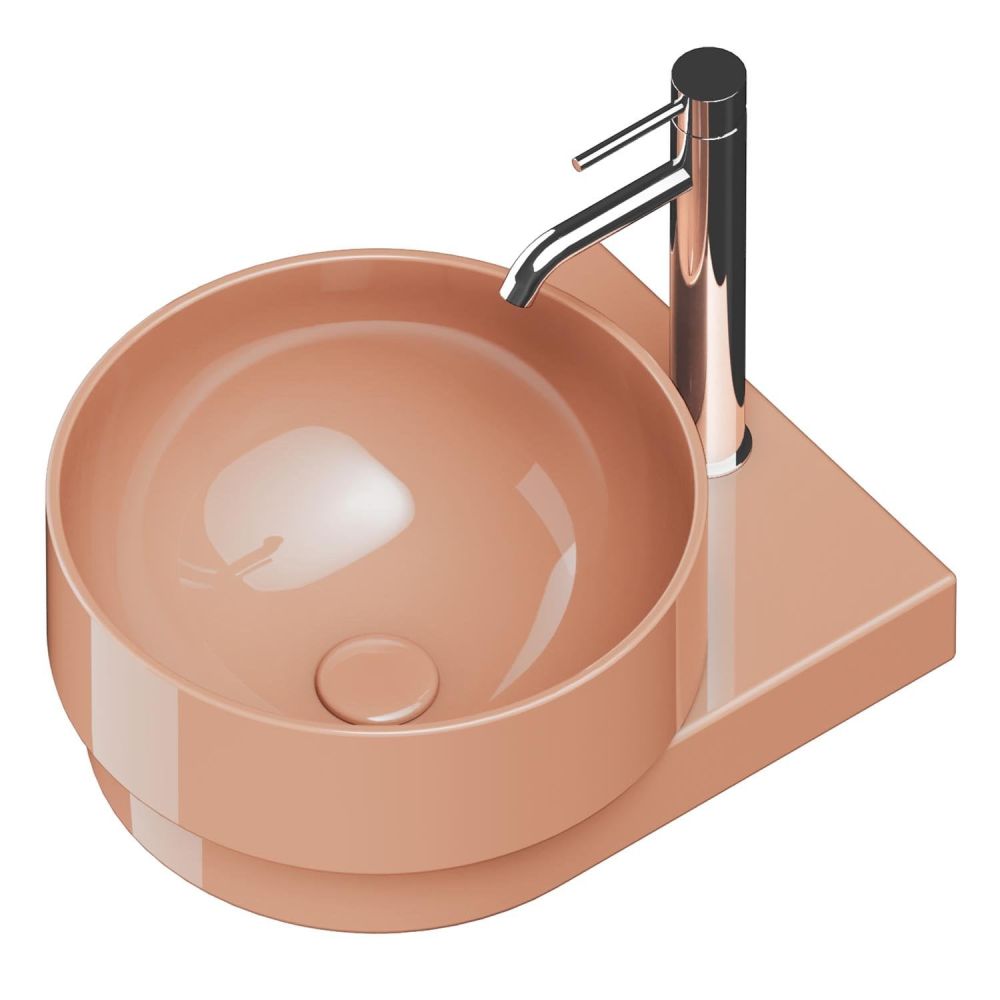 Verity Carmello Gloss Wall Hung Round Basin