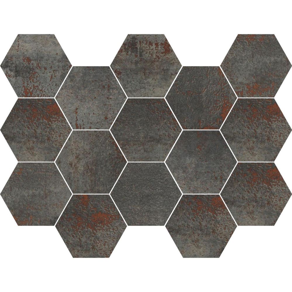 Metallica Titanium Hexagon Mosaic