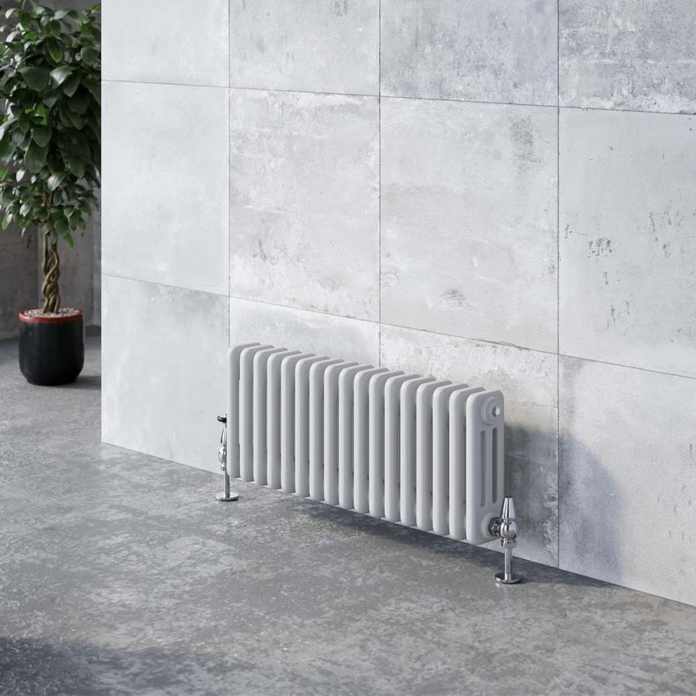 Upton White Triple Horizontal Column Radiator 400x1010mm