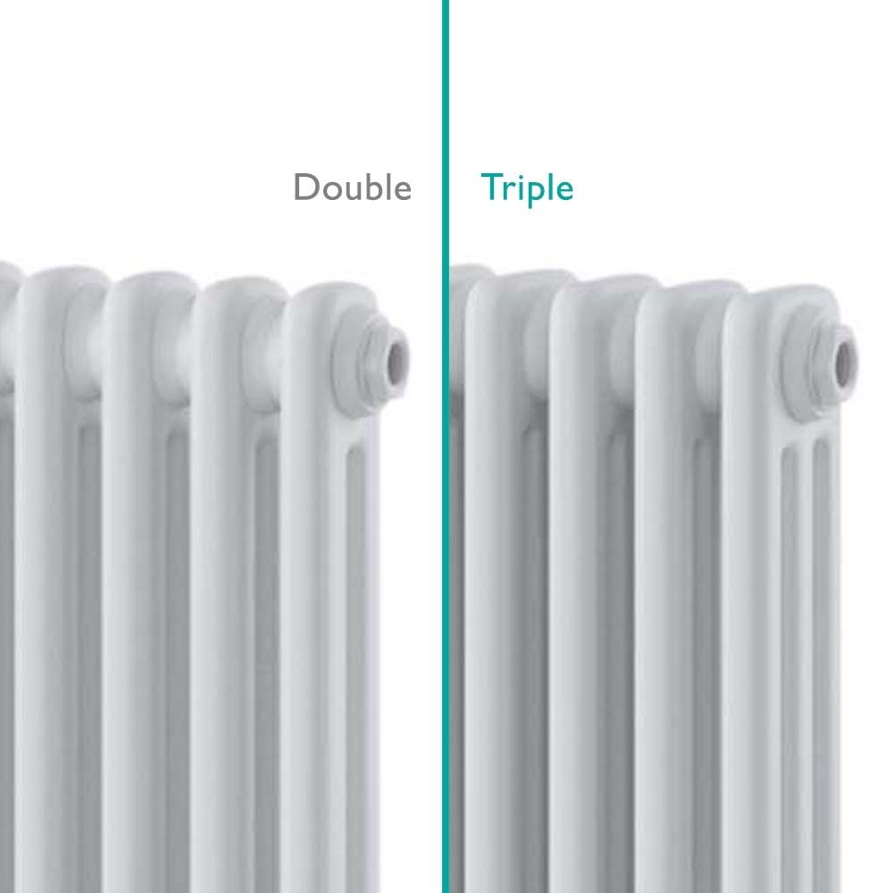 Upton White Triple Vertical Column Radiator 1800x290mm
