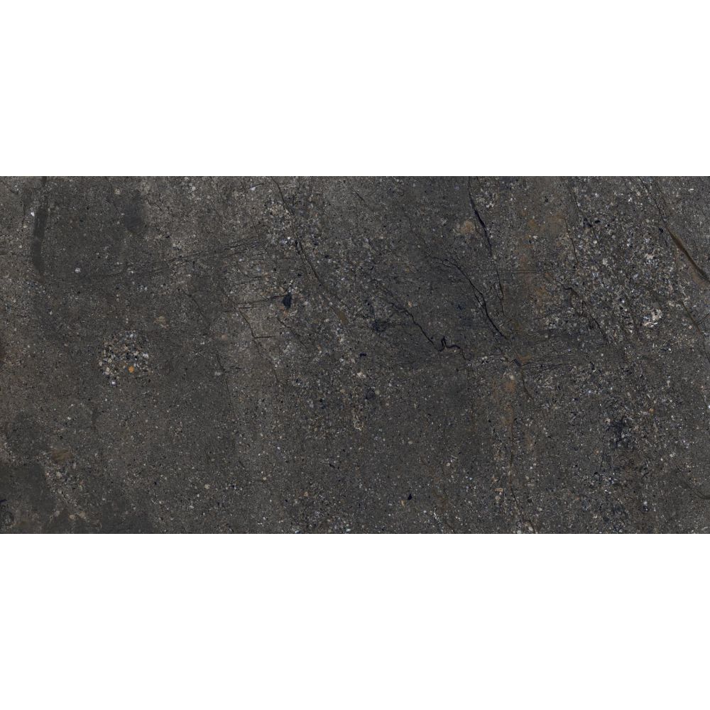 Zoltan Graphite Stone Effect Matt Porcelain Tile 600x1200mm