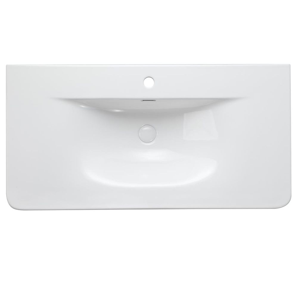 Wish Ceramic White Gloss Basin