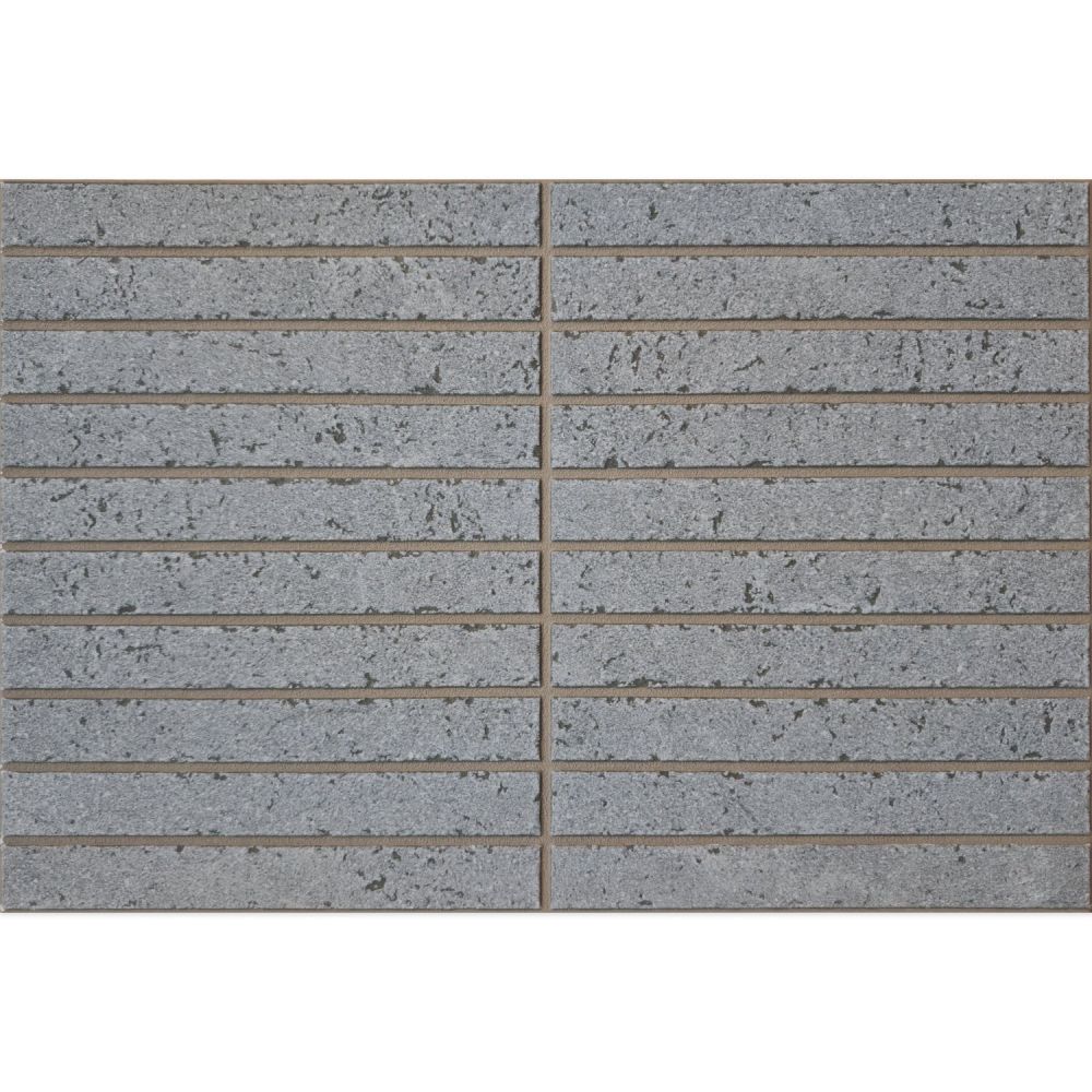 Navas Grey Matt Porcelain Stone Kitkat Tile 600x400mm