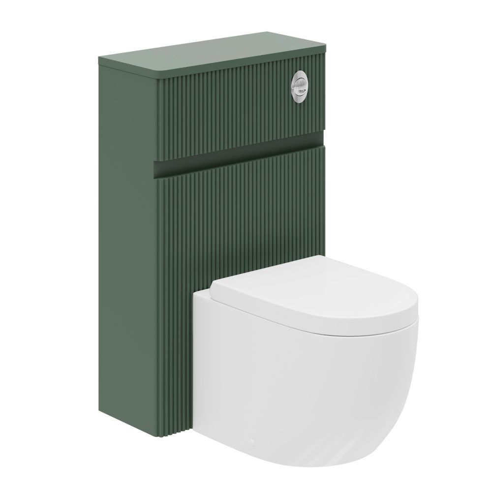 Wish Ribbed Green WC Unit