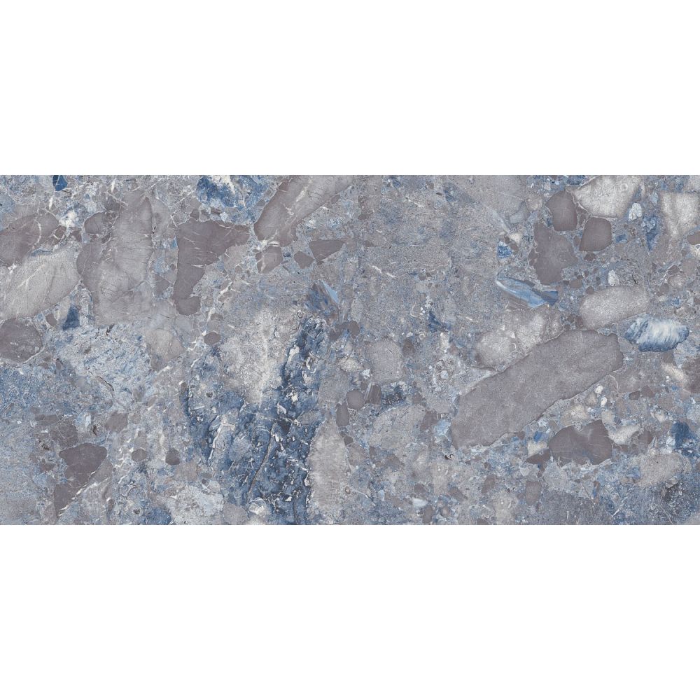 Stevenage Blue Rocker Porcelain Tile - 1200x600mm