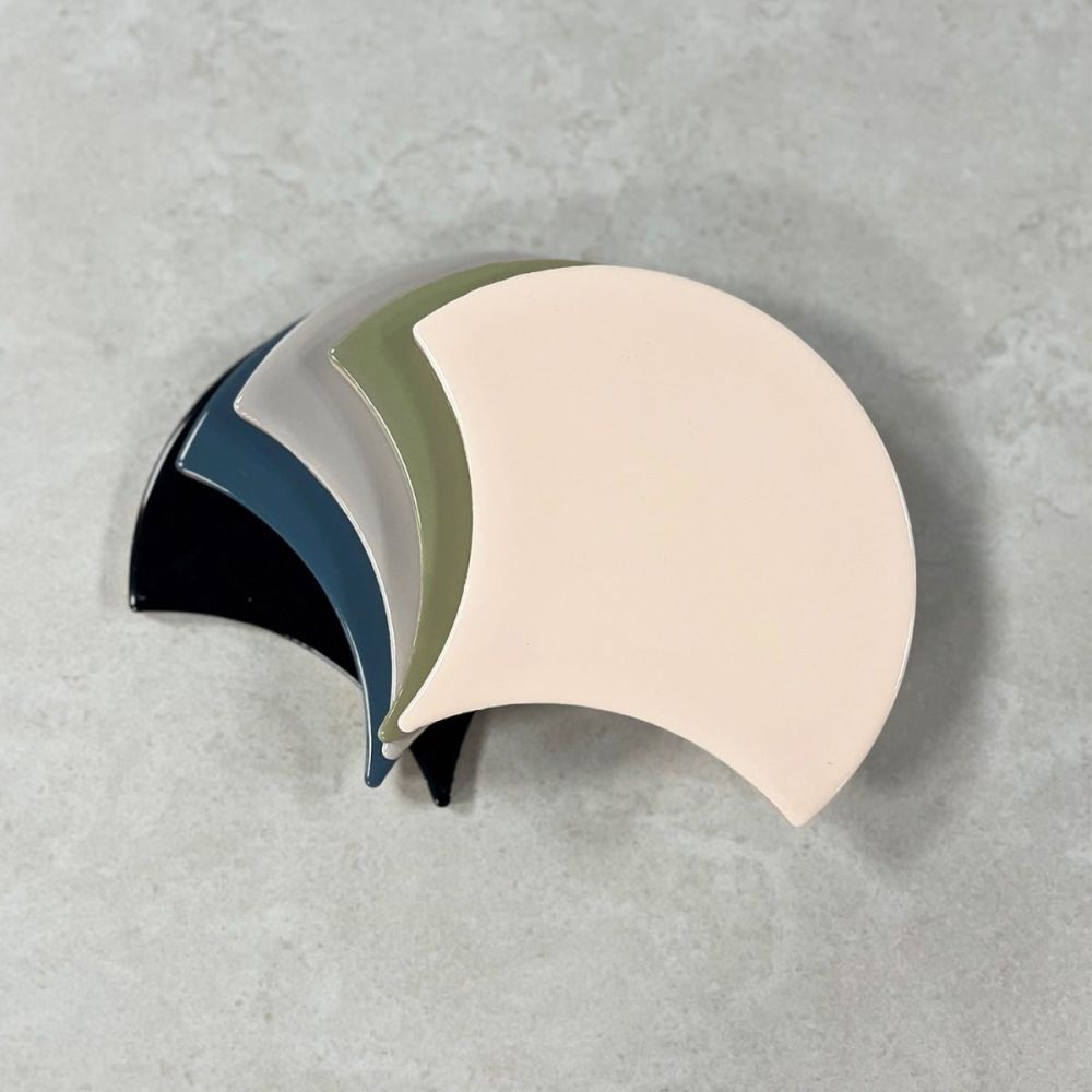 Pescara Ceramic Ocean Fan Tile 150x134mm