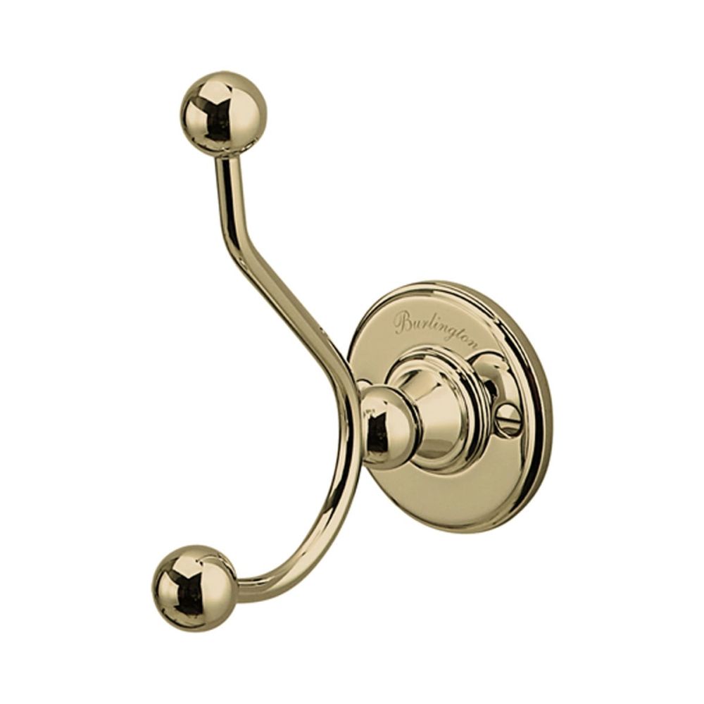 Burlington Double Robe Hook - Gold