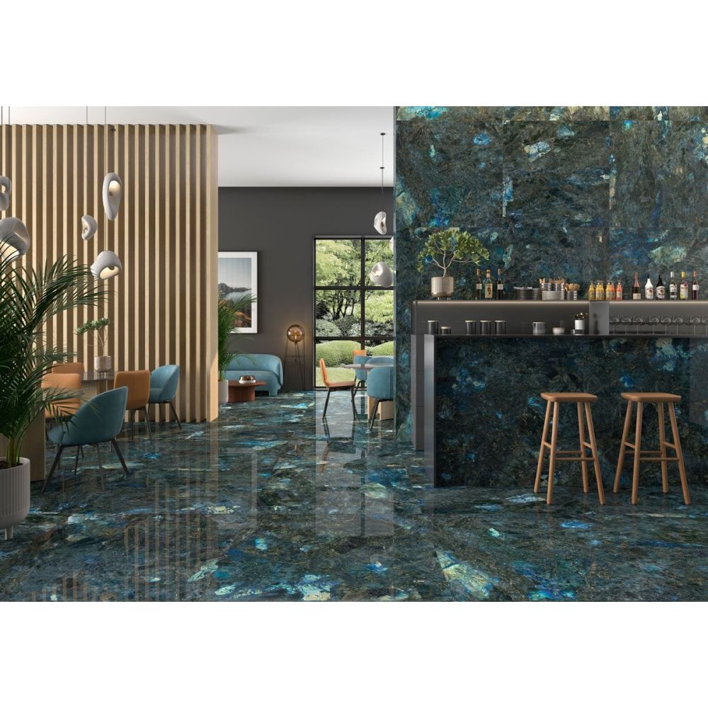 Gemstone Blue Super Polished Porcelain Tile 1200x600mm