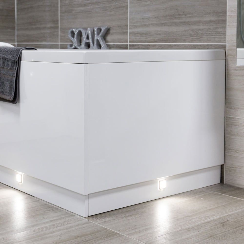 Nante Gloss White End Bath Panel 800mm