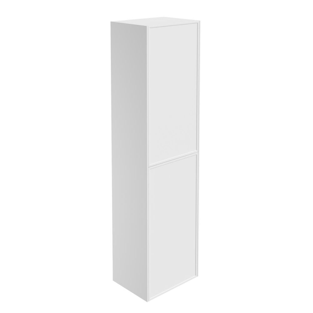 Kendal Wall Hung Tall Storage Unit in Matt White