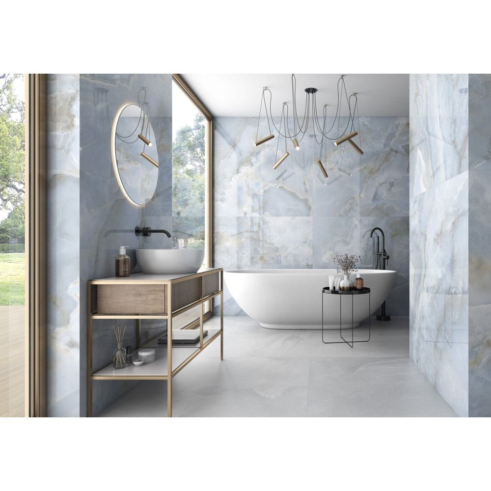 Osaka Pearl Super Polished Porcelain Tile - 600x1200mm