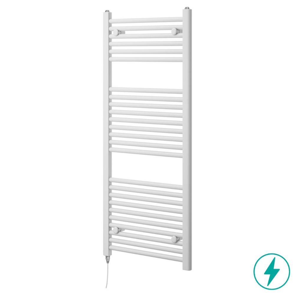Neptune White Electric Heated Towel Rail 1200x500mm