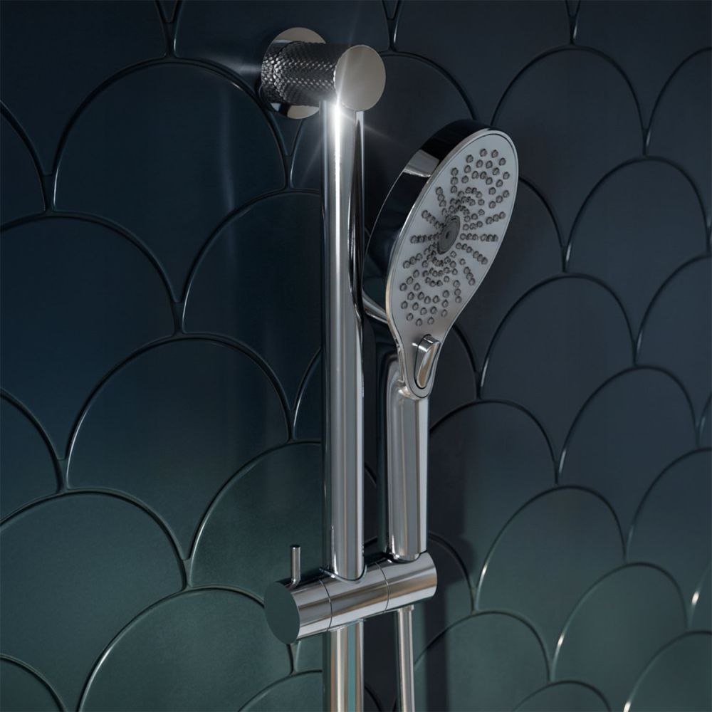 Moray Chrome Round Slide Rail Kit