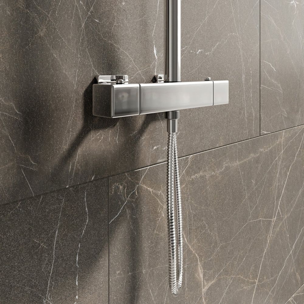 Noir Chrome Thermostatic Shower Pack