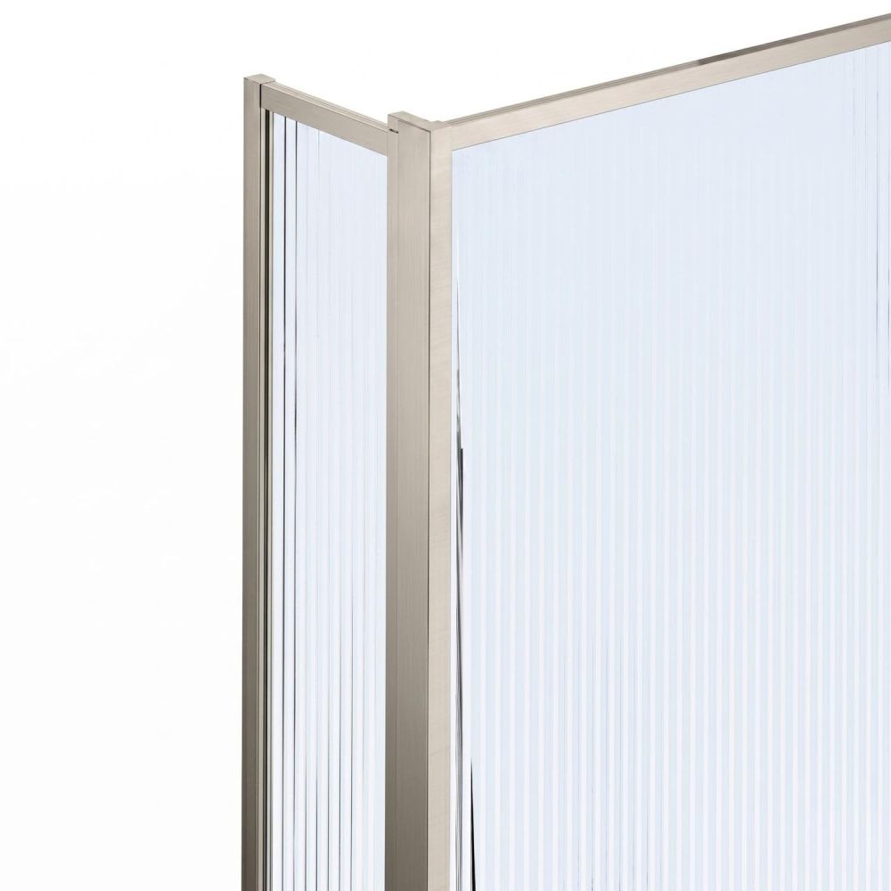 Amien Brushed Nickel Shower Screen Corner Post