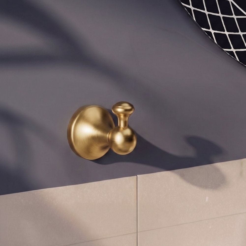Warwick Brushed Gold Traditional Robe Hook