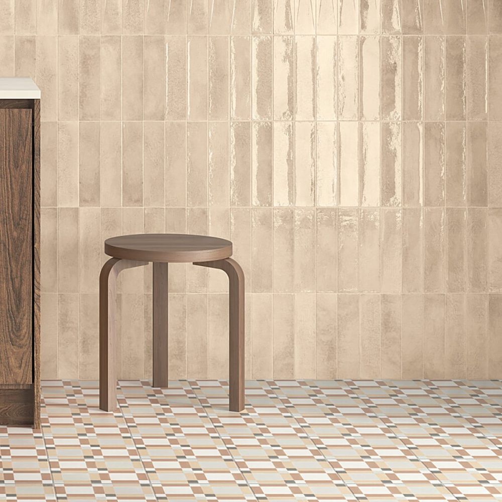 Babylon Brown Gloss Ceramic Brick Tile 246x60mm