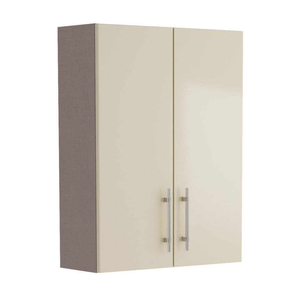 Surrey Mussel Gloss Double Door Fitted Furniture Cabinet 500mm