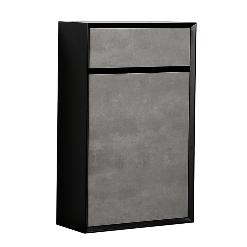 Snowdon Black and Concrete WC Unit