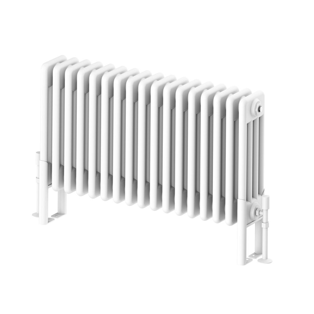 Upton White Quadruple Horizontal Column Radiator - 400x785mm