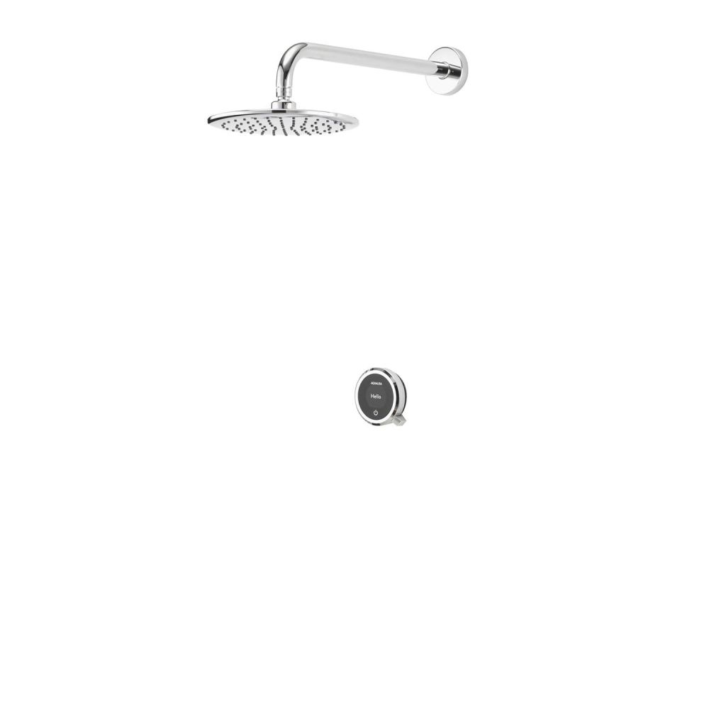 Aqualisa Quartz Touch Concealed Smart Shower with Fixed Wall Head - Hp/Combi
