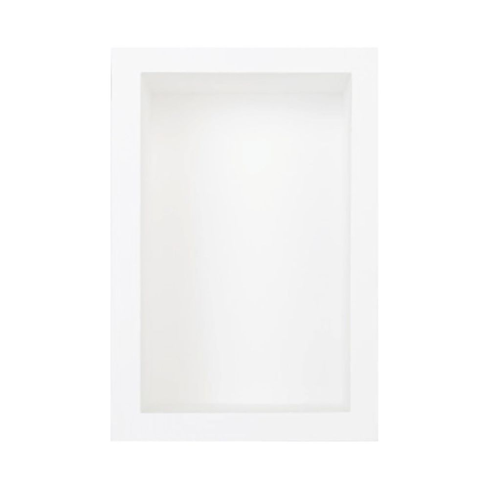 Vero White Single Shelf Recessed Shower Wall Panel Niche