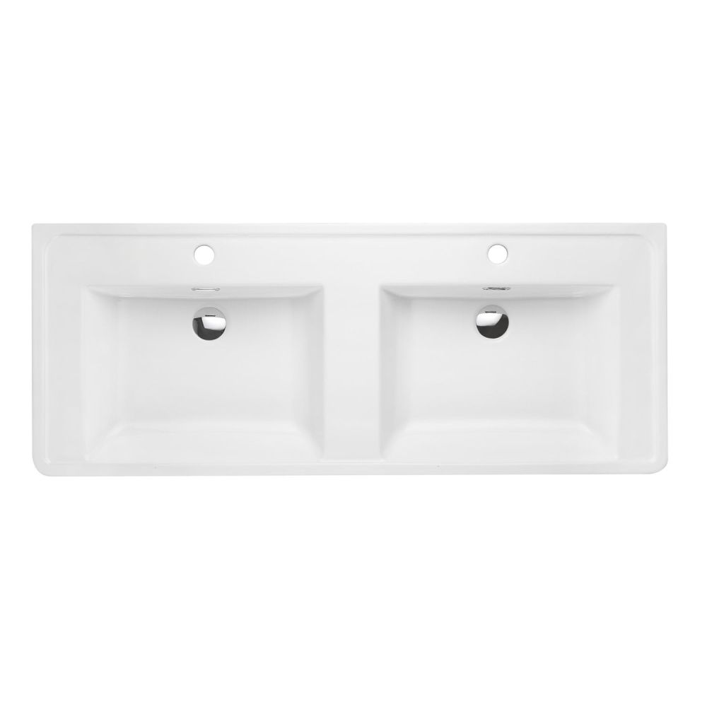 Erin 900mm ceramic basin from above